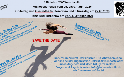 Flyer 130 Jahre TSV Wendezelle